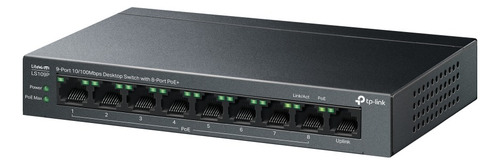 Tp-link Ls109p, Switch 9 Puertos 10/100 Mbps Con 8 Poe+