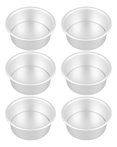 Molde Redondo Para Hornear Tartas, 4 Pulgadas, 6 Piezas, Mol