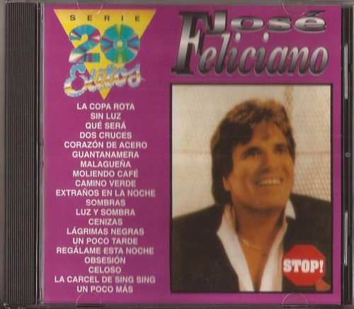 Jose Feliciano Cd Serie 20 Exitos Cd Original 1995 Romantico