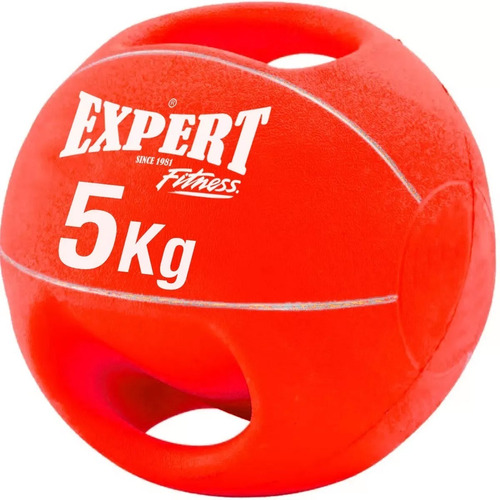 Balón Medicinal 5kg C/ Agarre Pelota Fitnes Pesas Gym El Rey