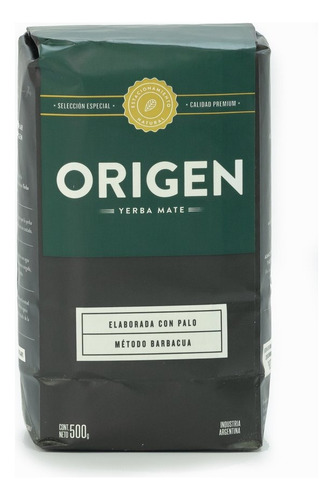 Yerba Mate Origen Barbacua Ahumado Paquete 500g