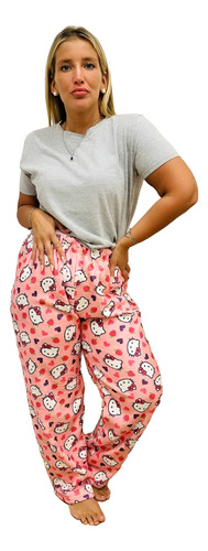 Pantalón Pijama Polar Soft Personajes- Adultos.