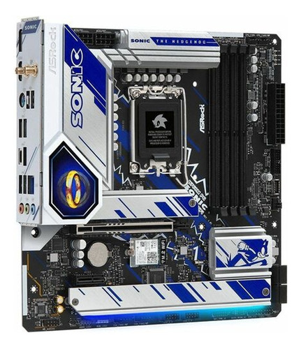 Placa-mãe Intel B760 Asrock Gamer B760m Pg Sonic Wi-Fi