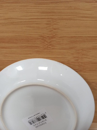 Imagen 8 de 9 de Set 8 Piezas Plato Playo Postre Liso Porcelana Blanca Import