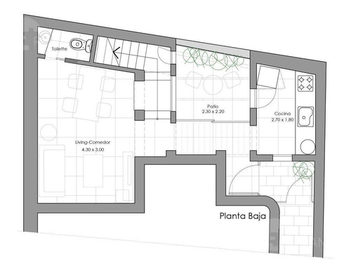 Imagen 28 de 30 de Venta Ph Dúplex Sin Expensas 2 Amb Más 1 Office Room, Patio Y Terraza Refaccionado A Nuevo Chacarita