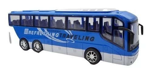 Imagen 1 de 7 de Super Bus Micro Colectivo Larga Distancia A Friccion 31 Cm