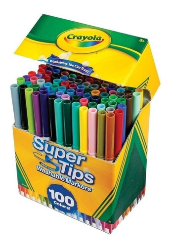 Imagen 2 de 5 de Box 100 Marcadores Crayola Super Tips