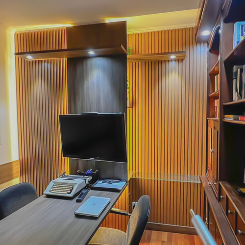 Panel de MDF con listones de pared de 1,36 m x 1,