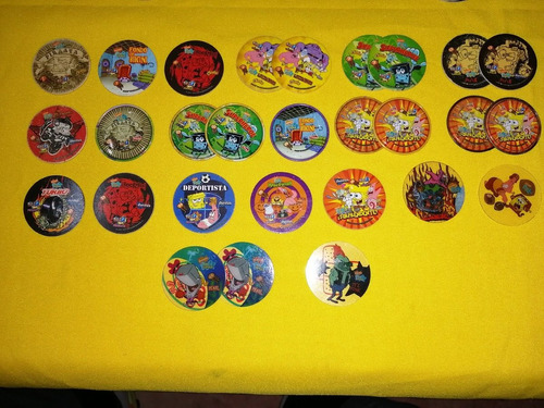 Tazos Bob Esponja Del Año 2007 Son 20 Tazos X 300 A Escoger