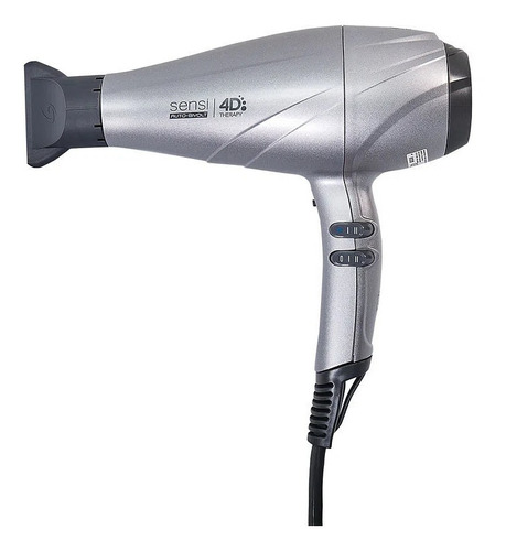 Secador De Cabelo Sensi 4d Moon 2500w Gama Italy Bivolt Cor Cinza 110V/220V