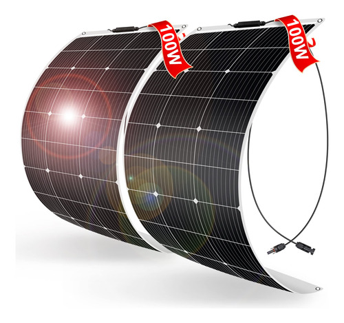 Dokio Panel Solar Semi-flexible Ligero Monocristalino Para