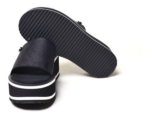 Zuecos Sandalias Bajos De Mujer De Cuero Pratt - Ferraro
