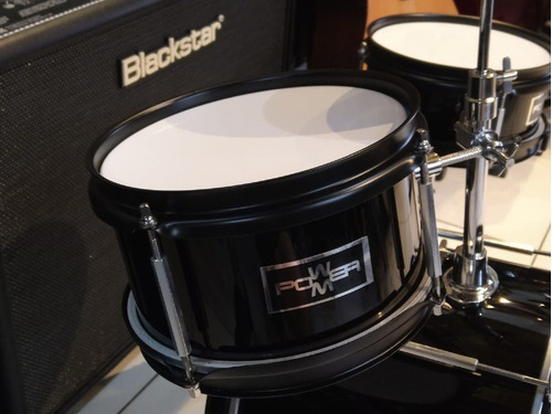 Bateria Infantil Power M 3 Cuerpos Madera Platillo Soporte