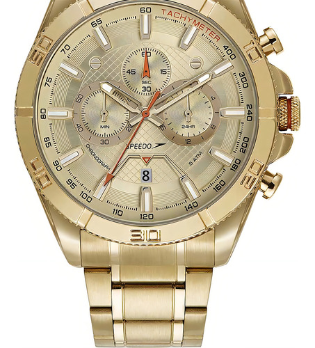Relógio Speedo Masculino Dourado Cronógrafo Premium 15060gpevde1