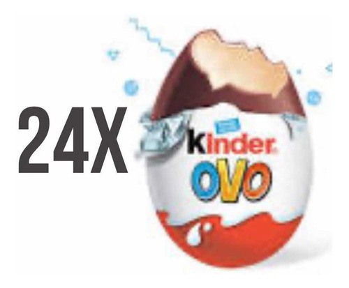 Kit 24 Chocolate Surpresa Kinder Ovo 20g Meninas