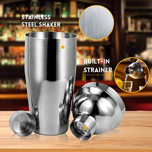 Cocktail Shaker Bar Mixer Set-bartender Profesional Acero In