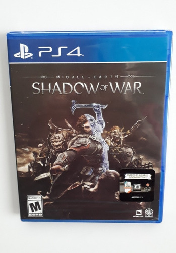 Shadow Of War Juego Ps4 Nuevo Y Sellado