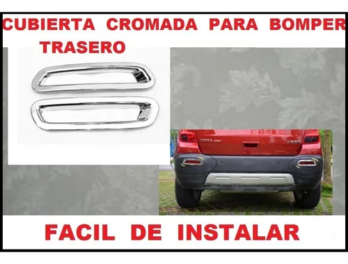 Cubierta Cromada Bomper Trasero 02 Pc Chevrolet Tracker Disp