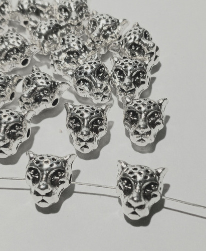 Imagen 2 de 3 de Dije Separador Pasante Leopardo X 25u Armado Bijou Insumos