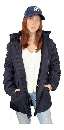 Imagen 3 de 10 de Customs Ba Camperas Mujer Campera Parka Invierno Larga Parch