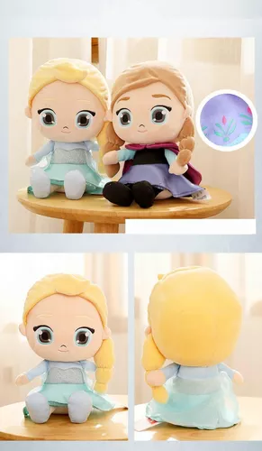 Kit Bonecas Anna E Elsa Frozen Pelúcia Princesas Disney 50cm - OMG TOYS -  Colecionáveis - Magazine Luiza