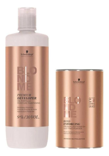 Kit Schwarzkopf Descolorante Blondme 9 Níveis + Ox 30vol L