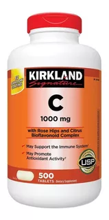 Kirkland Signature Vitamina C W/ Rose Hips 500 Comprimidos