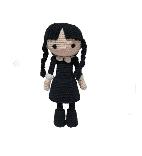 Amigurumi Merlina Addams Y Dedos Tejido Al Crochet