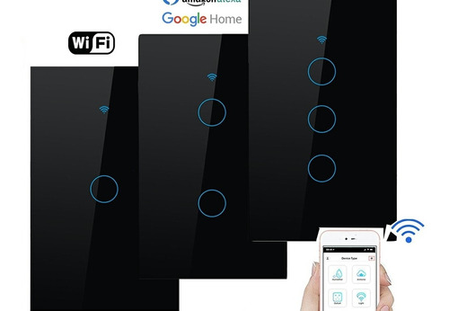 Imagen 5 de 5 de Interruptor De Pared Tuya Smart Wifi Simple 1ch Alexa Google