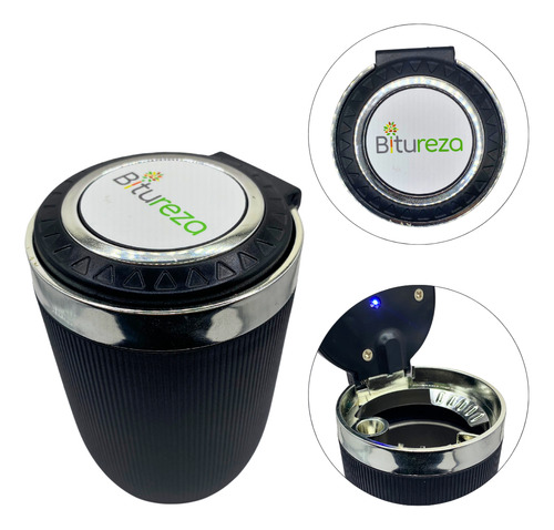 Cinzeiro Veicular Anti Odor E Chaveiro Portátil De Bolso Kit
