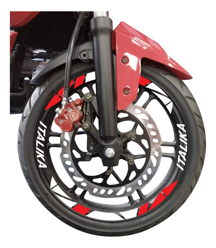 Stickers Reflejantes Para Moto Rin 17  Y 18 Italika Nid 2006