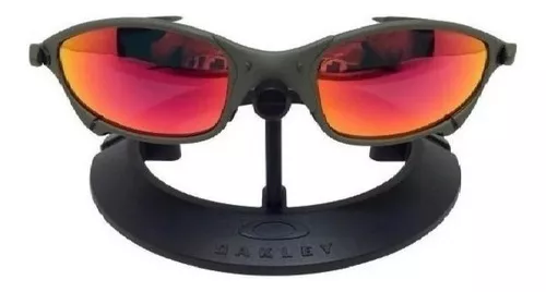 Oculos Oakley Juliet Xmetal Vermelha Doble X Mandrake no Shoptime