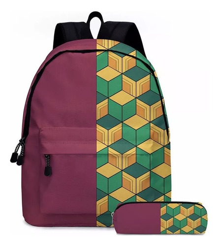 Mochila De Estudiante + Bolsa De Papelería2pcs