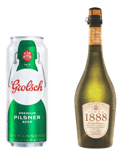 Imagen 2 de 9 de Cerveza Grolsch Lata 473ml X12 + Sidra 1888 750ml X6 Oferta