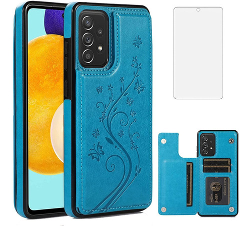 Funda De Telefono Para Samsung Galaxy A52 Azul