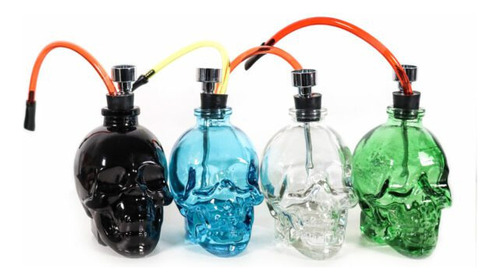 Mini Bong Pipa De Agua Calavera Mini Vidrio Pyrex Portatil