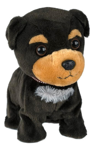 Yh Yuhung Black Walking And Barking Puppy Dog Stuffed Animat