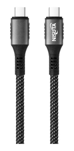 Cable Usb-c A Usb-c Nisuta 1,5 Mts Soporta Carga Pd 30w 3a 