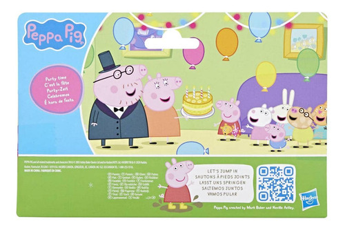 Peppa Pig Set De 4 Figuras - La Fiesta Familiar De Peppa