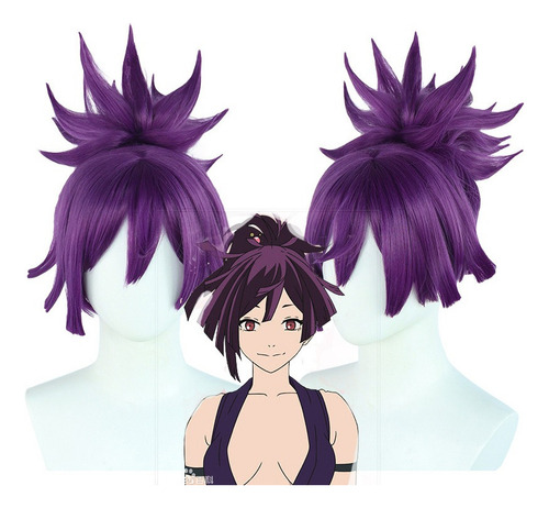 Hell's Paradise Yuzuriha Cosplay Peluca Corto Pelo 35cm