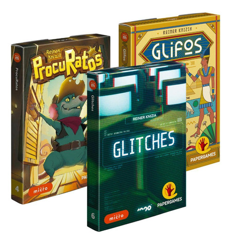 Kit Jogo De Cartas Procuratos + Glifos + Glitches Papergames
