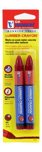 Crayones De Lumber Rojos, 2 Unidades
