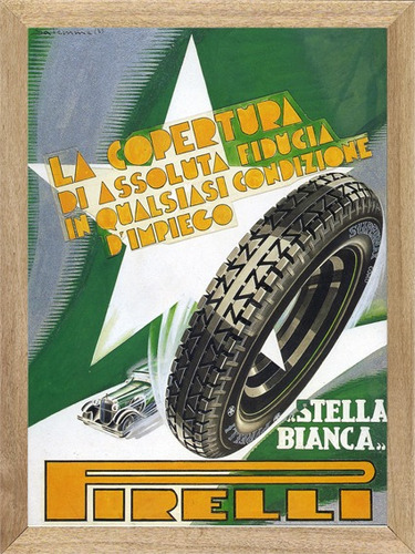 Neumaticos Pirelli , Cuadro, Poster, Publicidad         C233