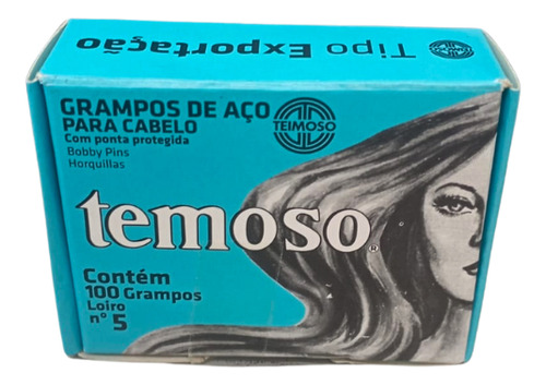 Grampos De Aço Para Cabelo Teimoso N5 C/100loiro