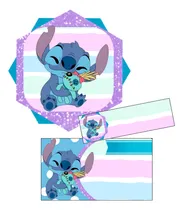 Comprar Etiquetas Escolares Stitch Kit Editable Imprimibles