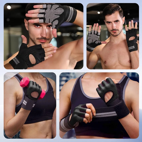Guantes Para Gym Pesas Deportivos Muñequeras Mujer Y Hombre
