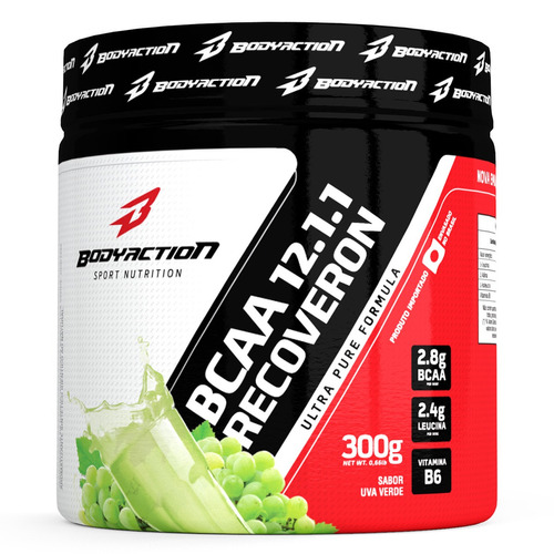 Bcaa 12:1:1 Recoveron 300g Uva Verde