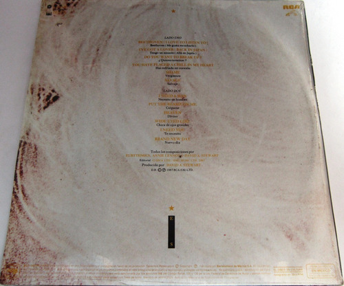 Eurythmics - Savage Nuevo Cerrado Lp