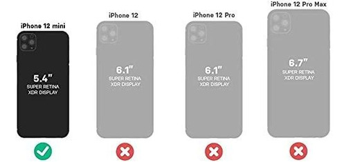 Funda Para iPhone 12 Mini Transparente Con Glitter Plateado
