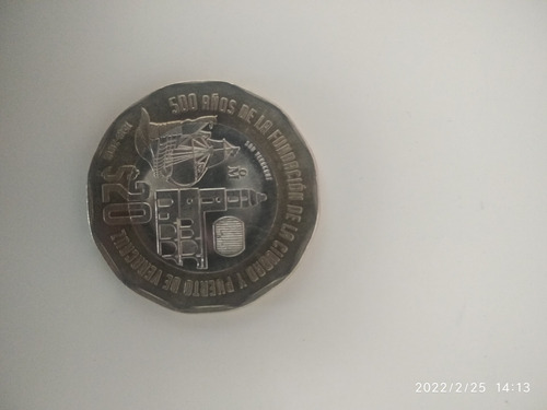 Moneda De 20 Pesos De La Fundación Del Puerto Y Ciudad De Ve